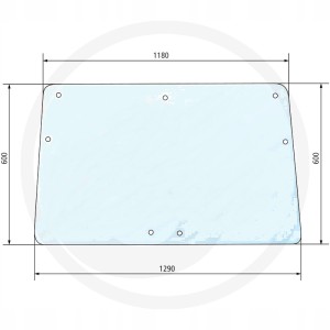 Szyba tylna Case 520981