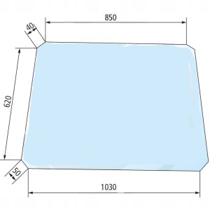 Szyba tylna Renault 7701350149