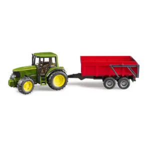 Ciągnik John Deere 6920 z przyczepą wywrotką