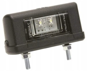 Lampa oświetlenia tablicy rejestracyjnej LED prostokątna 12/24V Waś
