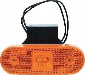 Lampa obrysowa LED prostokątna 12/24V z przewodem i uchwytem LA30125