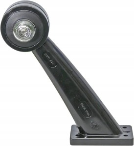 Lampa obrysowa LED prawa 12/24V czerwona/przezroczysta przykręcana Waś