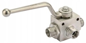 Zawór kulowy 3-drożny M14x1,5 KH3KS08LN
