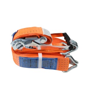 Pas transportowy 5T 10m szer. 50mm komplet z klamrą z gumową okładziną 230mm z atestem, standard MORGA