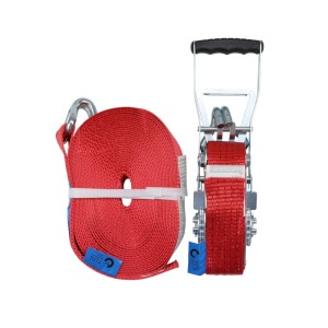 Pas transportowy 5T 12m szer. 50mm komplet z klamrą wzmocniony 330 mm ERGO z atestem, MORGA