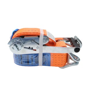 Pas transportowy 5T 4m szer. 50mm komplet z klamrą z gumową okładziną 230mm z atestem, standard MORGA