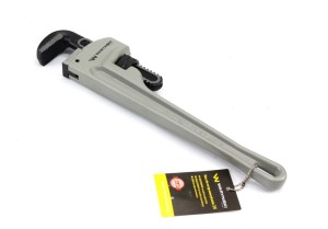 Klucz do rur typ amerykański   14" uchwyt aluminium wzmocniony szczęki CrMo max średnica Waryński