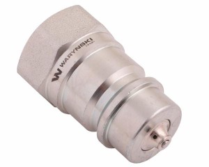 Szybkozłącze hydrauliczne wtyczka z eliminatorem ciśnienia G1/2"BSP gwint wew. ISO 7241-A Waryński