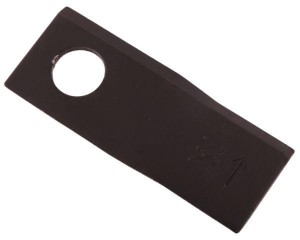 Nóż. nożyk kosiarka lewy 100x40x3mm otwór 19 zastosowanie 580290966 BCS Sipma WARYŃSKI ( sprzedawane po 25 )