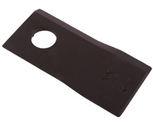 Nóż. nożyk kosiarka prawy 105x48x4mm otwór 19 zastosowanie 9492422 Claas WARYŃSKI ( sprzedawane po 25 )