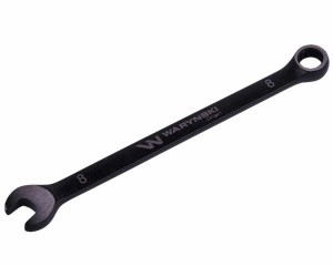 Klucz płasko-oczkowy 8 mm. CrV  standard ASME B107-2010 Waryński