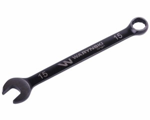 Klucz płasko-oczkowy 15 mm. CrV  standard ASME B107-2010 Waryński