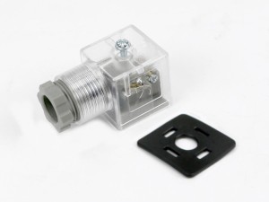Wtyczka elektryczna (SP666) do zasilania cewek elektromagnetycznych 12V I 24V z diodą i uszczelką VOIMA
