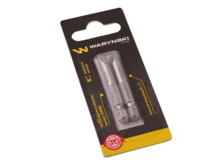 Końcówki wkrętakowe bity 6 50mm Waryński komplet w blistrze dwusztukowym