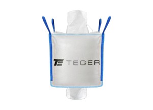 Worek BIG BAG 500kg. 90 x 90 x 90. 4 uchwyty. Lej zasypowy / Lej spustowy. Tasiemka /TEGER