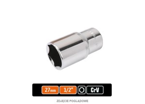 Klucz nasadowy 1/2" sześciokątny długi 27 mm / TEGER