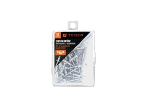 Zestaw nitów zrywalnych. aluminiowych (4.0x16mm) / 50 szt. / TEGER