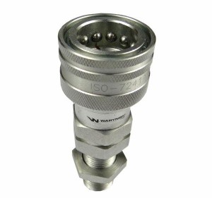 Szybkozłącze hydrauliczne gniazdo long M18x1.5 gwint zewnętrzny EURO (9100818GL) (ISO 7241-A) Waryński