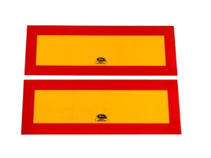 Tablica wyróżniająca odblaskowa. kpl. 2szt. 300mm/120mm. 101-04W-95
