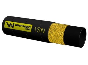 Wąż hydrauliczny do zakuwania DN19 1-oplotowy 105 Bar Waryński (sprzedawany po 25m)