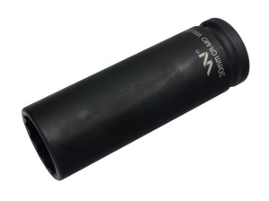 Nasadka udarowa 3/4" dwunastokątna ze stali CrMo 30mm bardzo długa D120 SLIM Waryński