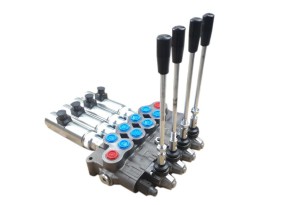 Rozdzielacz hydrauliczny (70 l/m) 4 sekc. ster. ręczno-elektryczne 12 VDC