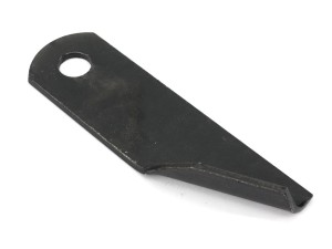 Nóż obrotowy rozdrabniacz słomy sieczkarnia podgięty 173x50x4.5mm otwór 18 zastosowanie 87031976 New Holland WARYŃSKI ( sprzedawane po 25 )