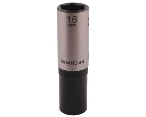 Nasadka sześciokątna 1/2". 16 mm. długa. CrV50BV30. DIN 3124. Waryński