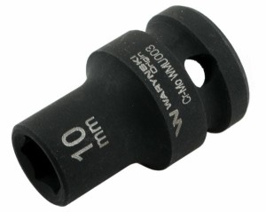 Nasadka udarowa sześciokątna 1/2". 10 mm. CrMo. DIN 3129. Waryński