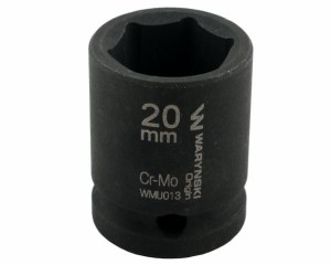 Nasadka udarowa sześciokątna 1/2". 20 mm. CrMo. DIN 3129. Waryński