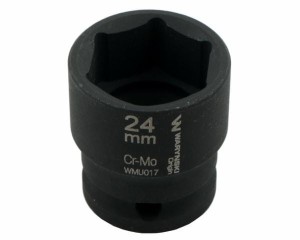 Nasadka udarowa sześciokątna 1/2". 24 mm. CrMo. DIN 3129. Waryński
