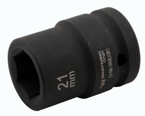 Nasadka udarowa sześciokątna 3/4". 21 mm. CrMo. DIN 3129. Waryński