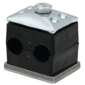 Obejma podwójna przewodu hydraulicznego rury Ø16mm