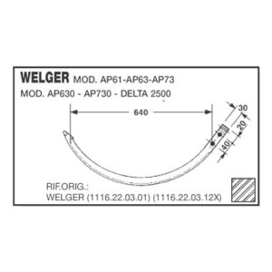 IGŁA PRASY WELGER AP61,AP63,AP73,AP630, AP730,DELTA2500