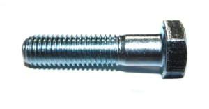 Śruba z łbem 6-kątnym niepełny gwint M8x50 kl.5.8 DIN931 ocynk biały