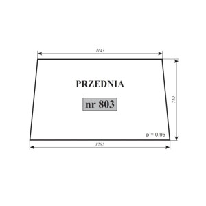 Szyba przednia MTZ kabina Szyszka