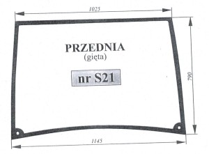SZYBA PRZEDNIA ZETOR MAJOR 935525