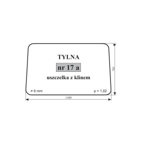 Szyba tylna Ostrówek