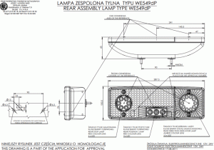 Lampa diodowa tylna PRAWA E-549 LED 12/24V