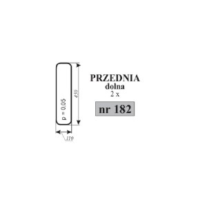 SZYBA PRZEDNIA DOLNA C-330 OSINY