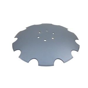 Talerz uzębiony FI-510mm, grubość 4mm mocowanie piasta AP21 6 otworów rozstaw śrub mocujących 120 mm stal borowa MORGA
