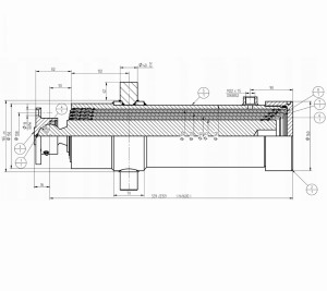 Cylinder hydrauliczny - siłownik wywrotu udźwig 8-12 ton