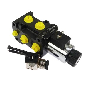 Dzielnik zawór elektrozawór kierunkowy elektromagnetyczny kontroli E12DVS6/2 (DVS6/50L) G1/2" 50L (24V DC) ARCHIMEDES