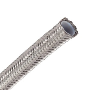 Przewód gumowy PTFE w oplocie stalowym AN4 fi 5,5mm