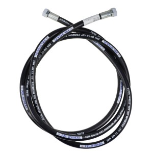 Przewód hydrauliczny gwint M22x1,5 proste ( płaska - DKOL ) L-3650mm 73211600100 Przyczepa (AA-13-3650, P11P11) 27,5MPa PZL HYDRAL