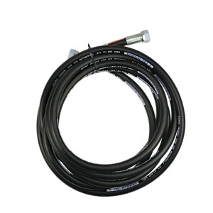 Przewód hydrauliczny gwint M22x1,5 proste ( płaska - DKOL ) L-5800mm DN12-2SN Przyczepa (AA-13-5800) 27,5MPa PZL HYDRAL