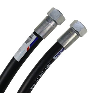 Przewód hydrauliczny 250 bar gwint M27x2 proste (DKOL - DKOL) L-700mm DN16-2SN (AA-700/M27X2/25MPA, P11P11) PZL HYDRAL