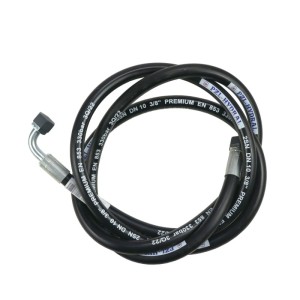 Przewód hydrauliczny 330 bar gwint M18x1,5 prosta - kolanko (DKOL - DKOL 90 stopni) L-2500mm DN10-2SN (AK-10-1500, P11P12) 33,0MPa PZL HYDRAL