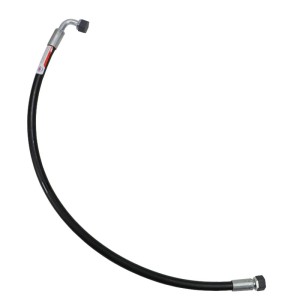 Przewód hydrauliczny 180 bar gwint M18x1,5 prosta - kolanko (DKOL - DKOL 90 stopni) L-800mm DN10-1SN (AK-10-800, P11P12) 18MPa PZL HYDRAL