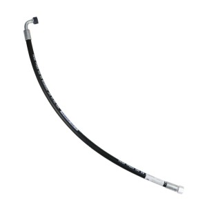Przewód hydrauliczny 330 bar gwint M18x1,5 prosta - kolanko (DKOL - DKOL 90 stopni) L-800mm DN10-2SN (AK-10-800, P11P12) 33MPa PZL HYDRAL